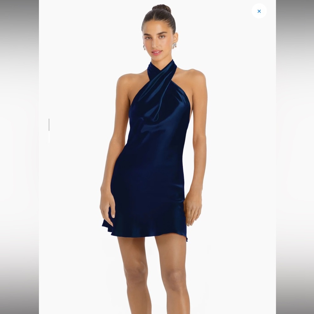 AMANDA UPRICHARD NWT Jade Silk Mini Dress